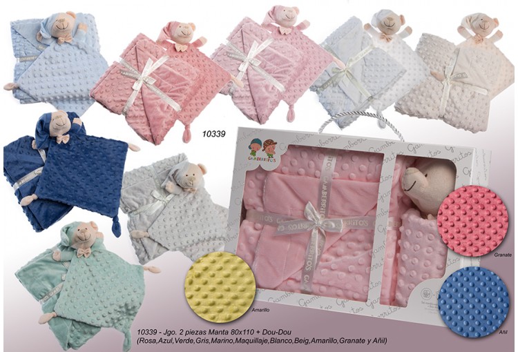 Set Manta + Dou Dou GAMBERRITOS Puntitos 10339
